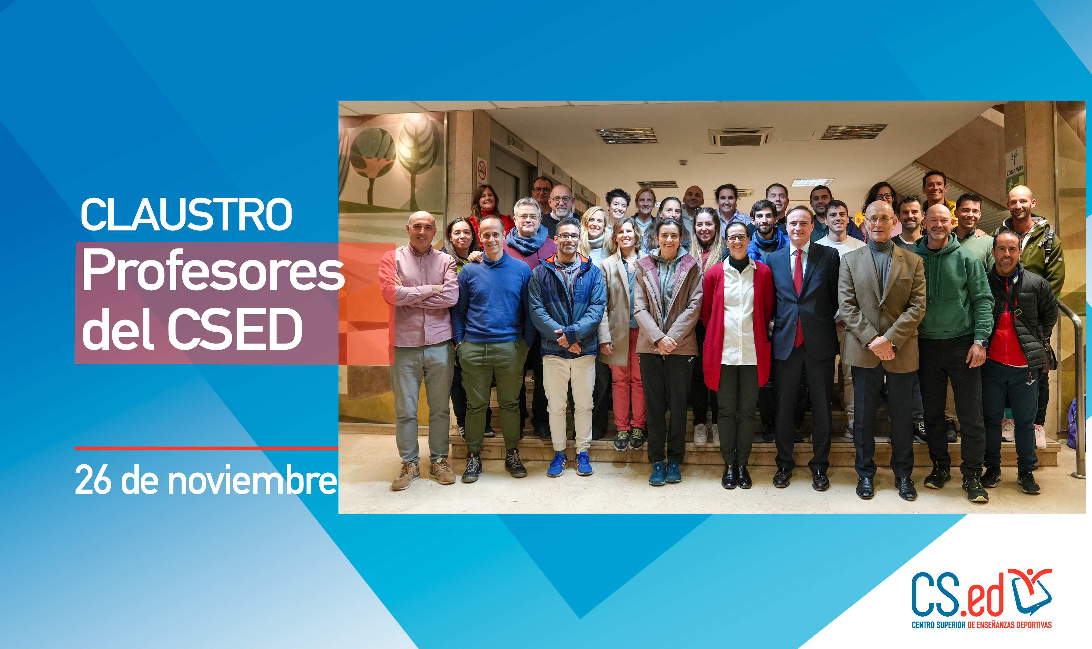 La imagen muestra a los profesores del claustro del CSED